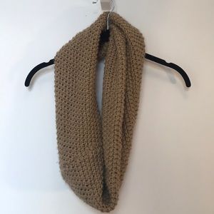 Knit scarf beige/gold